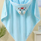 Cape de Bain Serviette Éponge pour Bébé bleu