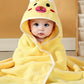 Cape de Bain Serviette Éponge pour Bébé jaune