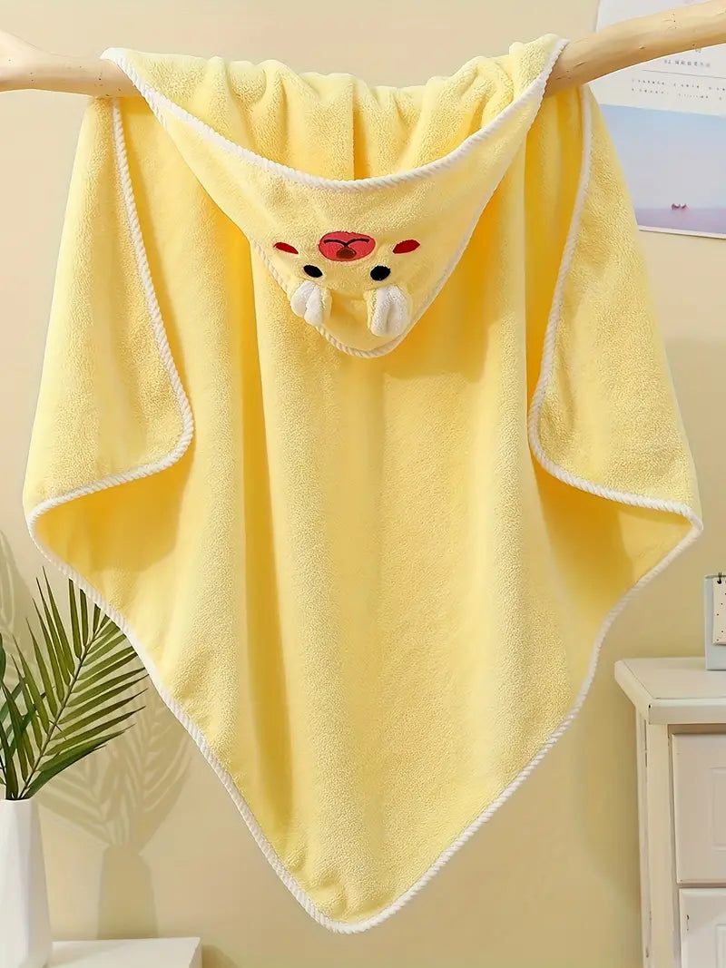 Cape de Bain Serviette Éponge pour Bébé vert