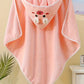 Cape de Bain Serviette Éponge pour Bébé rose