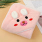 Cape de Bain Serviette Éponge pour Bébé rose
