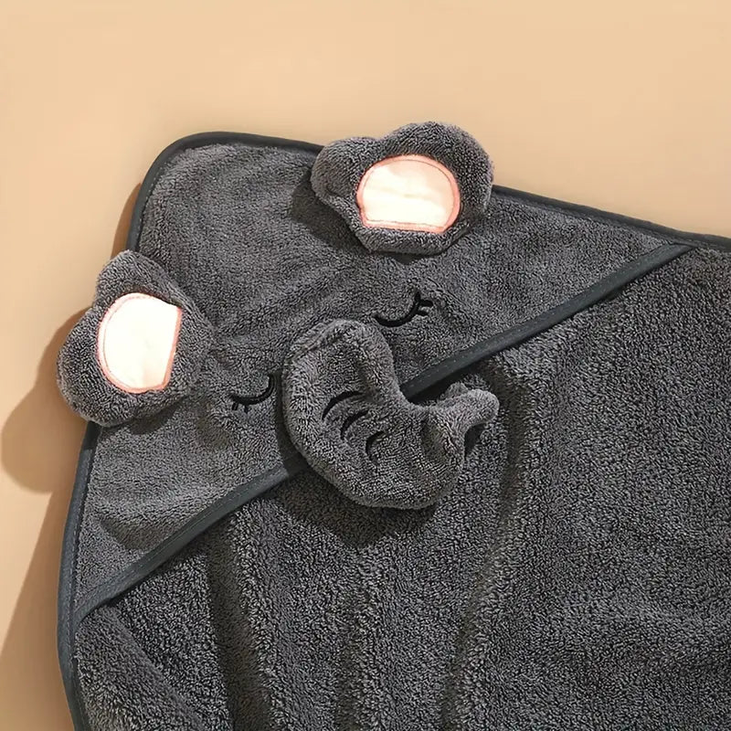 Cape de Bain Serviette pour Bébé Motif Éléphant