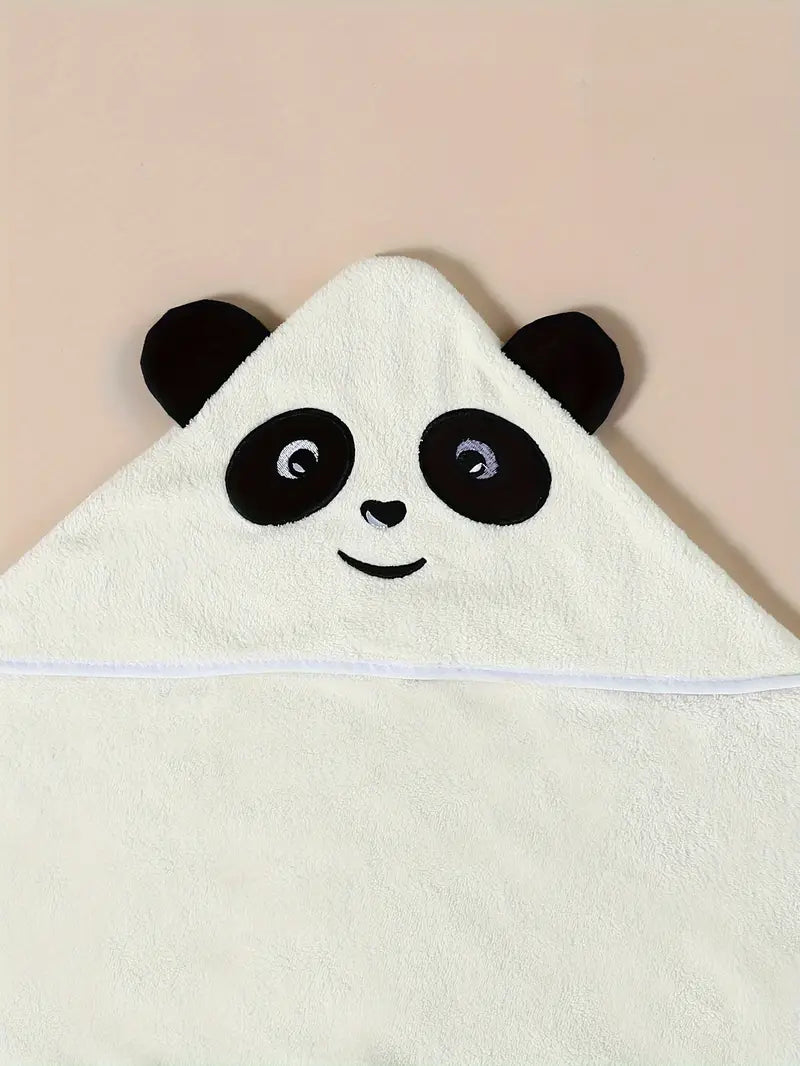 Cape de Bain Serviette pour Bébé blanc