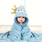 Cape de Bain Serviette pour Bébé bleu