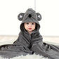 Cape de Bain Serviette pour Bébé noir