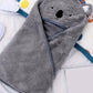 Cape de Bain Serviette pour Bébé noir
