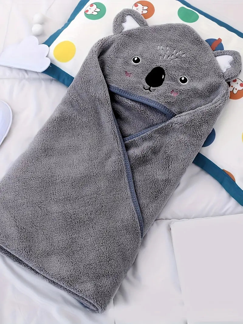 Cape de Bain Serviette pour Bébé noir
