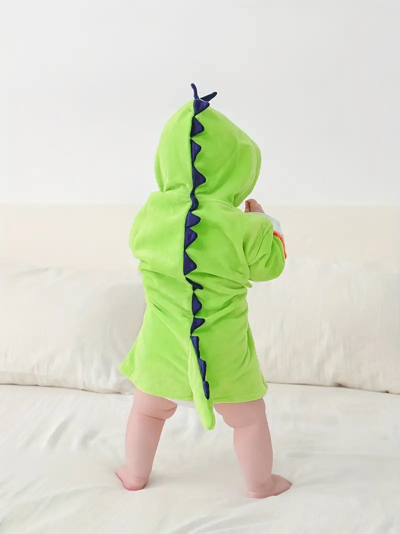 Cape de Bain pour Nourrissons Vert Avec Queue