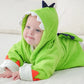 Cape de Bain pour Nourrissons Vert Avec Queue