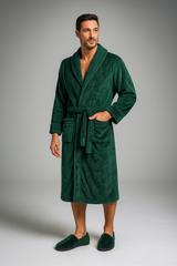 Peignoir Éponge Chaud Vert