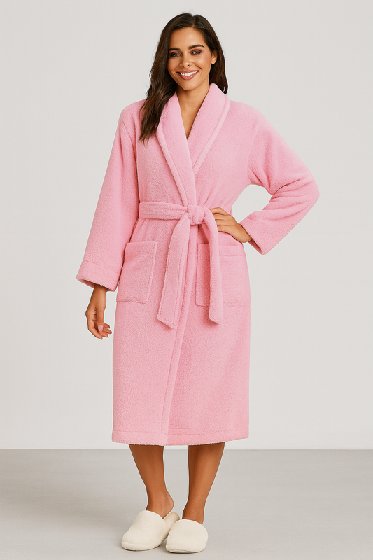Peignoir femme éponge court ultra-absorbant