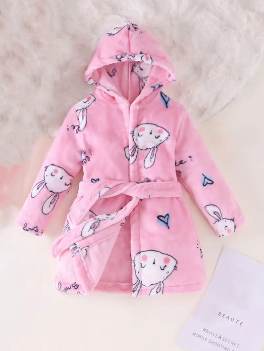 Peignoir de Bain Enfant Éponge Rose