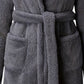 Peignoir polaire homme à capuche polaire avec poches et ceinture