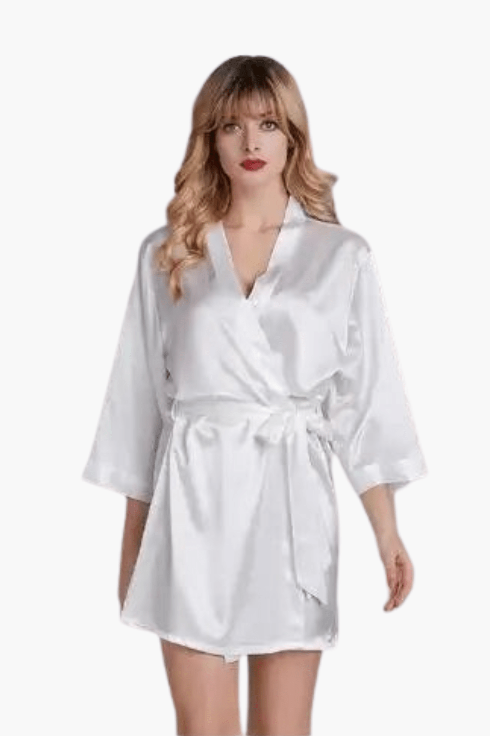 Kimono Femme Satin Soie – Court & Léger