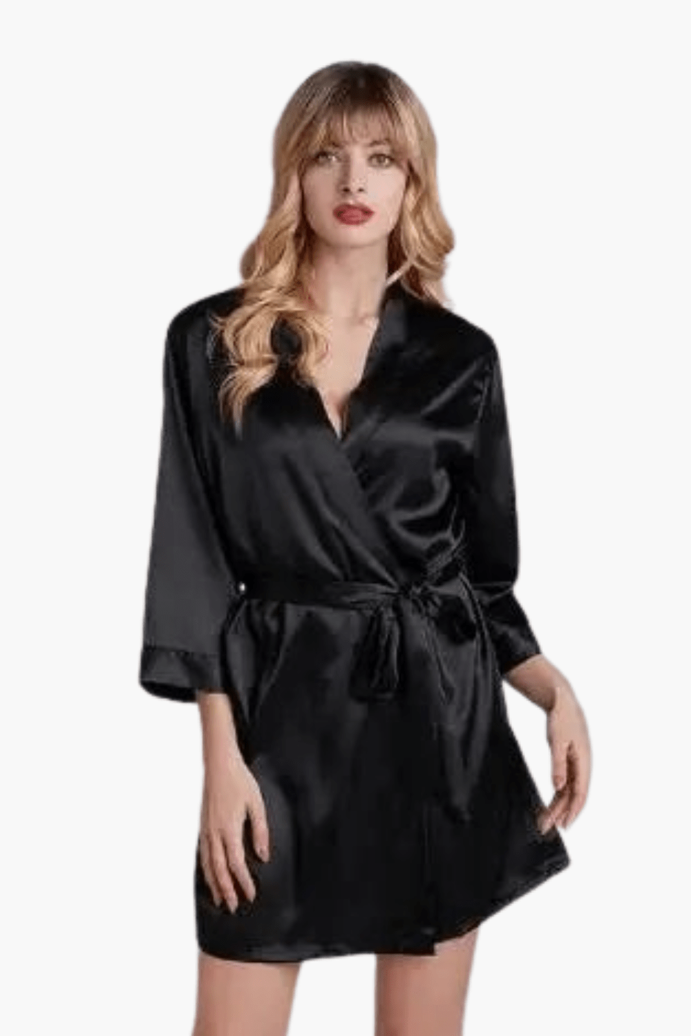 Kimono Femme Satin Soie – Court & Léger