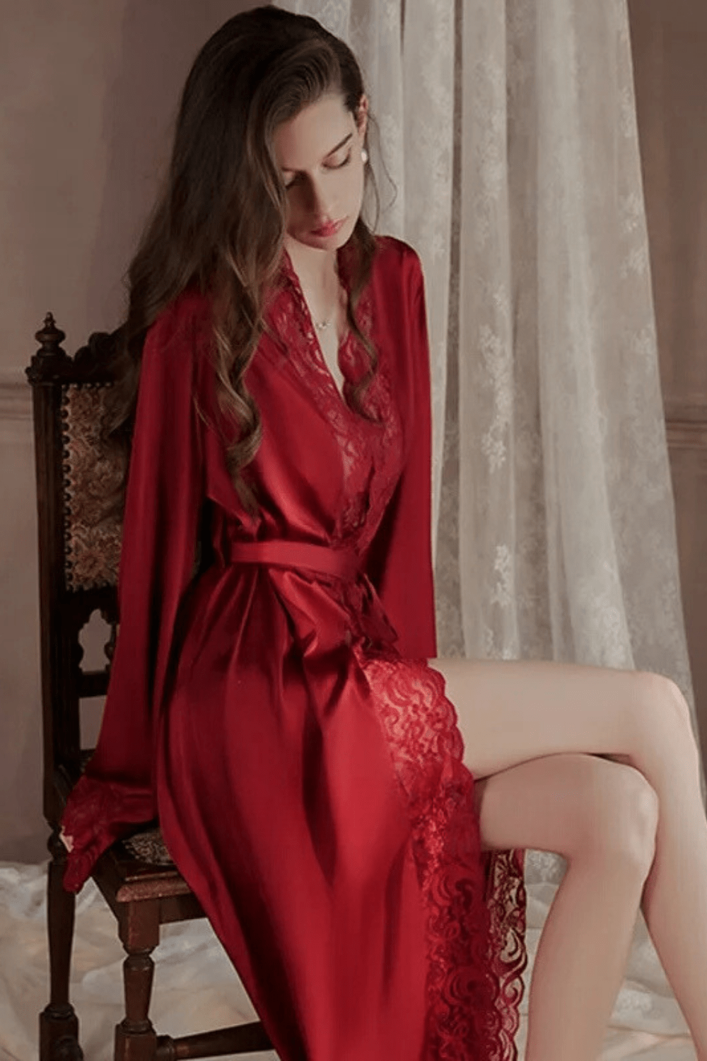 Peignoir Satin | Long